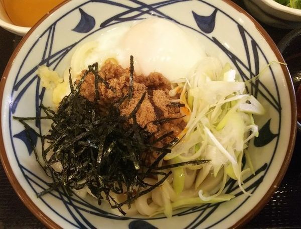 「旨辛まぜ釜玉530円」@丸亀製麺 米沢店の写真