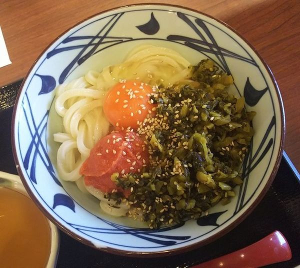 「高菜明太釜玉490円」@丸亀製麺 米沢店の写真