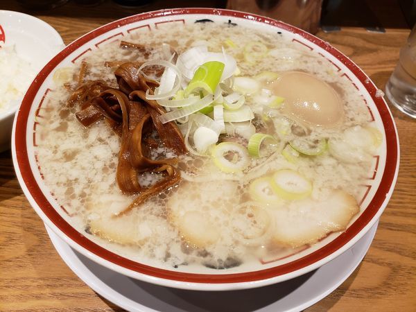 「中華そば玉子入り　こってり　小ライス」@田中そば店 蒲田店の写真
