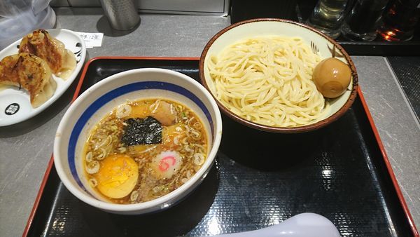 「半熟味玉もりそば」@松戸富田麺絆の写真