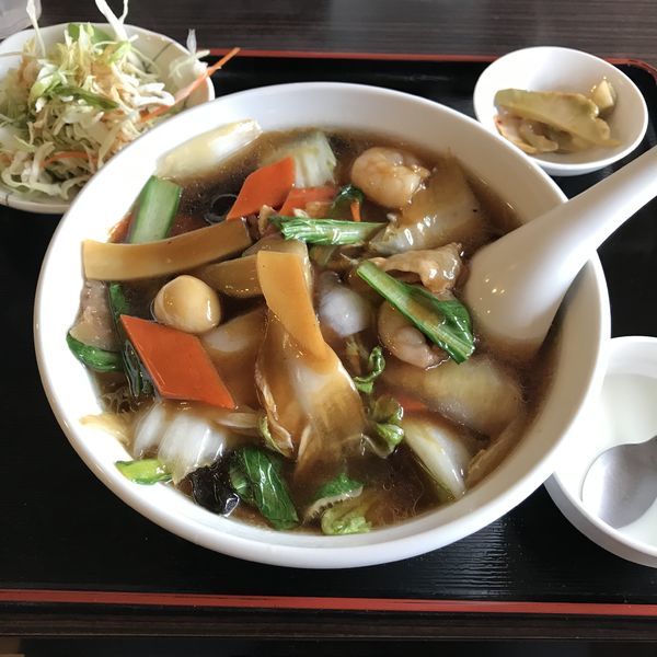 「五目タン麺定食（￥800）」@楽一 蒲田東口店の写真