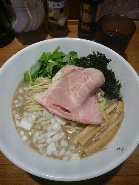 「(限定)濃い冷やし煮干しそば 大盛」@寿製麺よしかわ 川越店の写真