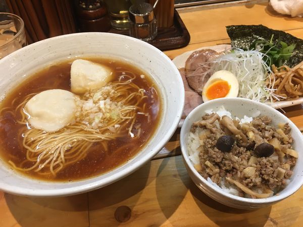 「特製醤油 ジャージャー飯」@麺や そめいよしのの写真