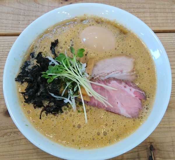 「納豆らぁ麺＋味玉」@The Noodles & Saloon Kiriyaの写真