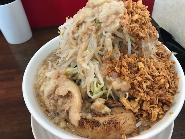 「ラーメン300g(揚げネギトッピング)」@龍麺 ふえ郎の写真