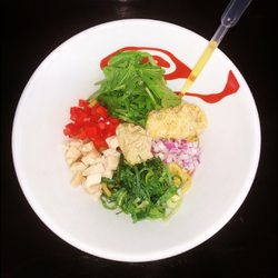 バッカラとフォアグラのまぜそば