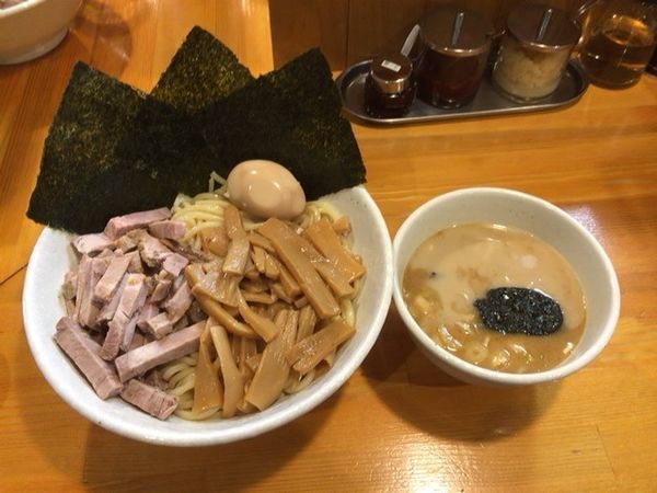 「チャーシューメンマつけ麺 中盛＋味玉＋海苔」@麺屋 永太の写真