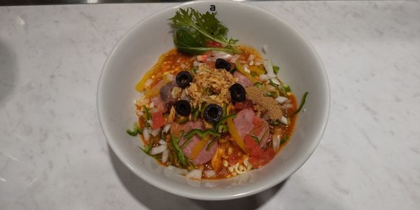 「ピザソバ」@ajito ism shinjuku baseの写真