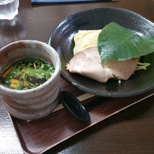 「葉、薫るつけ麺　しいたけ出汁」@創作麺処 スタ★アトの写真