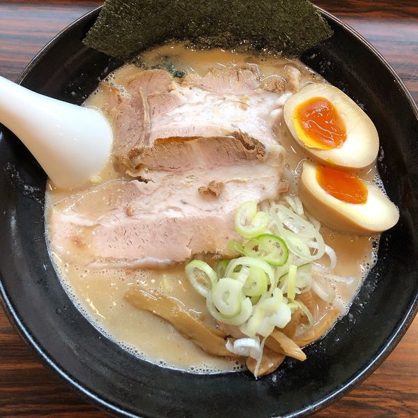 「味玉みそらーめん 大盛り 太麺」@ラーメン長山の写真