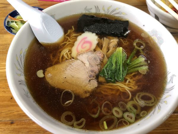 「ラーメンセット(焼肉丼・お新香)」@池ちゃんラーメンの写真