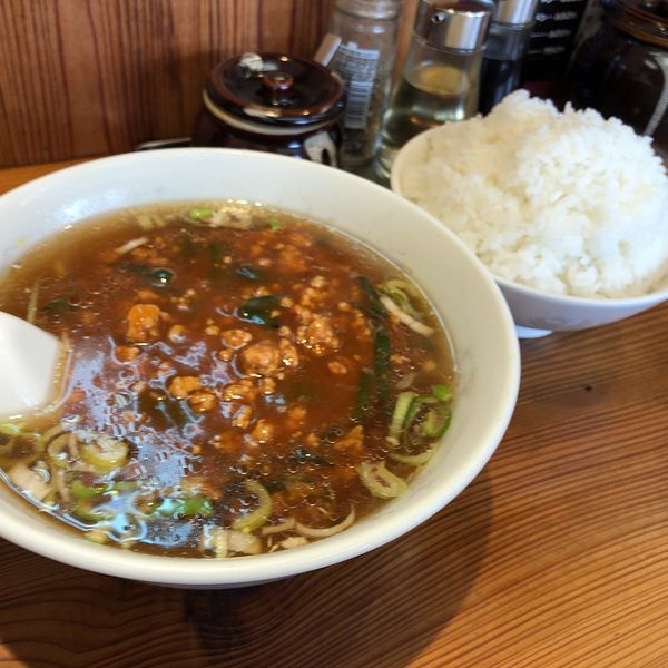 「スタミナラーメン、ライス（650円＋200円）」@娘娘 大成店の写真