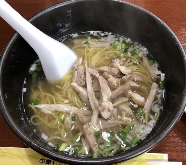 「鶏塩そば 半チャーハンセット（￥900）」@中国料理 龍園の写真