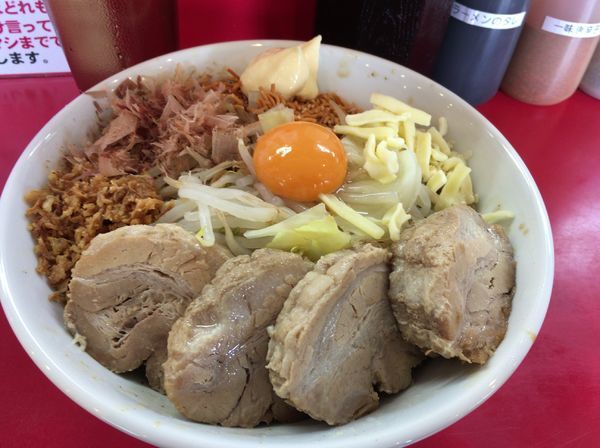 「まぜそば大 豚3枚追加」@豚ゆうの写真