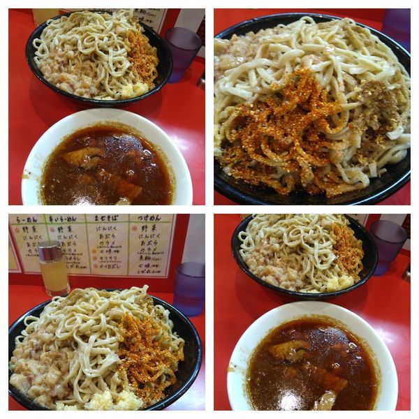 「辛いつけ麺大（野菜なし他全部）」@麺屋 桐龍の写真