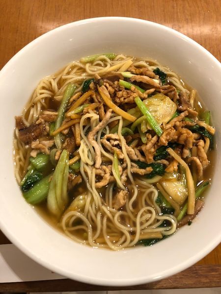 「豚肉と野菜のつゆそば」@新橋亭 玉川店の写真