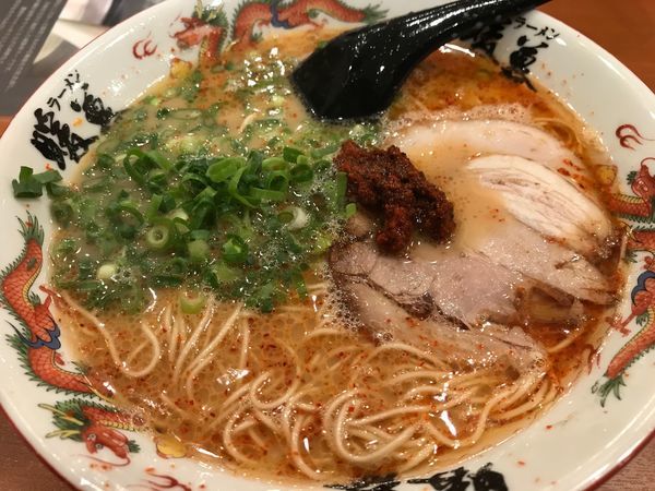 「烈火ラーメン+ライス」@ラーメン暖暮 那覇牧志店の写真