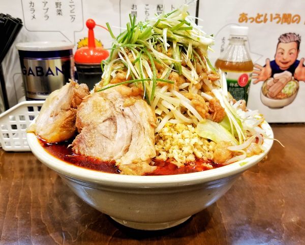 「辛い大ラーメン」@麺屋 歩夢の写真