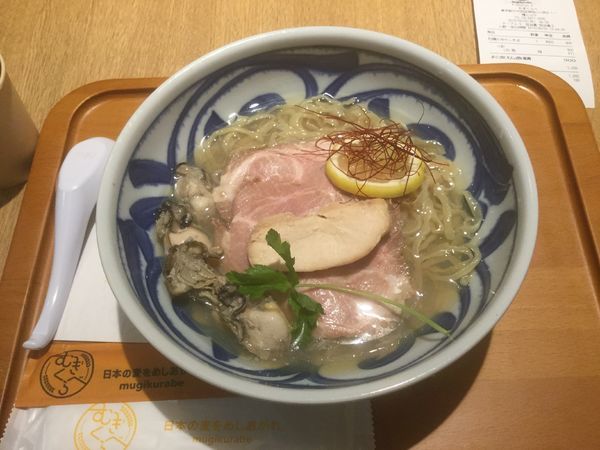 「冷やし牡蠣そば（￥900）【寿製麺よしかわ】」@むぎくらべの写真