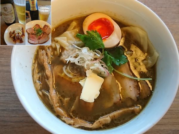 「特製三位一体（アワビの肝×サザエ×真鯛）￥1100」@中華そば 和渦 TOKYOの写真