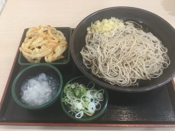 「朝そば鬼おろし・そば大盛(¥330+クーポン)」@ゆで太郎 錦町店の写真