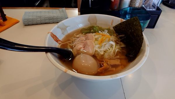 「さっぱり鶏塩 味玉」@麺匠 風流の写真