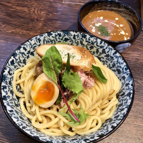 「【数量限定】アメリケーヌ仕立てのつけ麺￥950＋中盛￥50」@麺処はなぶさの写真