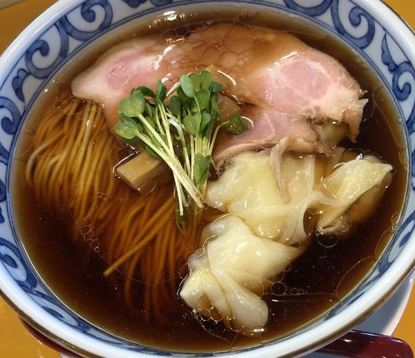 「ワンタン中華そば」@麺処 清水 長岡川崎店の写真