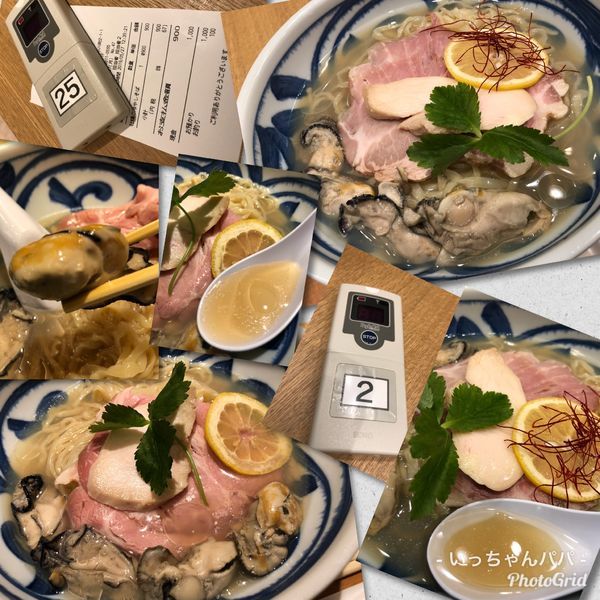 「牡蠣の冷やしそば （27日デフォ、31日大盛）」@むぎくらべの写真