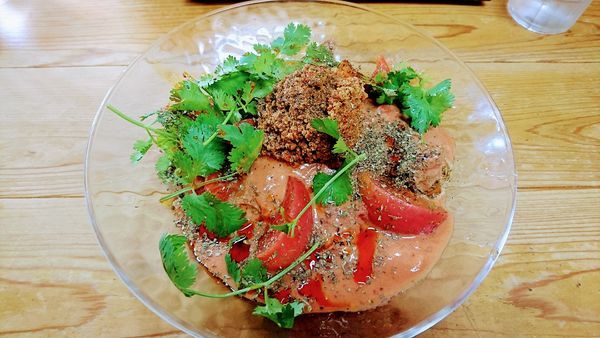 「【期間限定】冷しトマト担々麺+辛しびれ」@自家製麺 てんかの写真