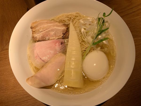「特製塩1350円」@楢製麺の写真