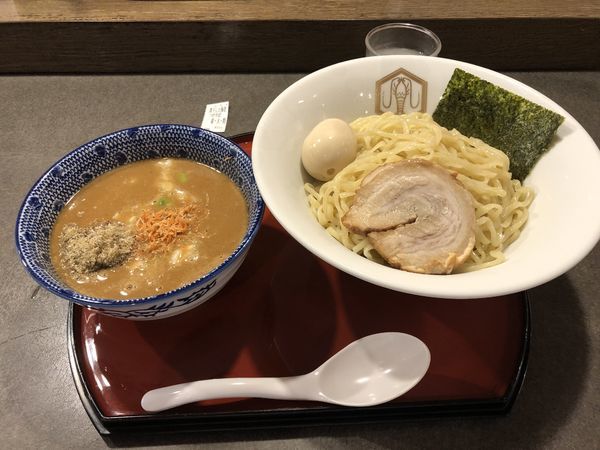 「煮干しと海老つけそば」@えびそば えび助 TOKYOの写真