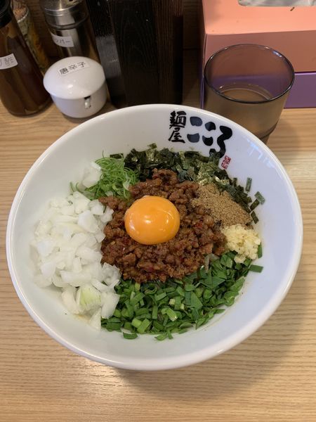 「台湾まぜそば+玉ねぎ:880円」@麺屋 こころ 大岡山本店の写真