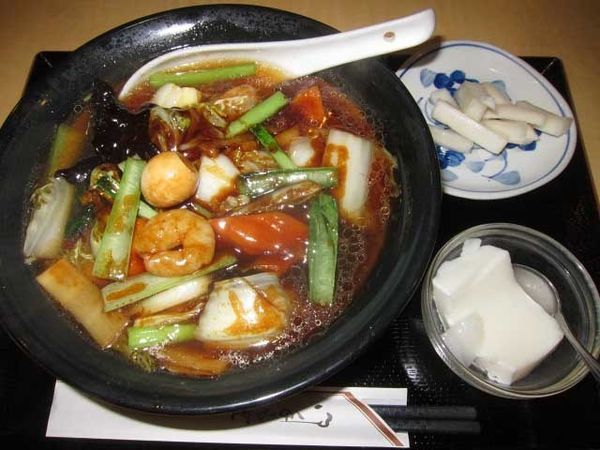 「五目湯麺（単品）　600円（ランチ）」@花彫酒家の写真