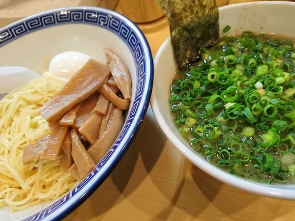 「つけ麺+ネギ,メンマ,玉子(920円)」@なかじまの写真