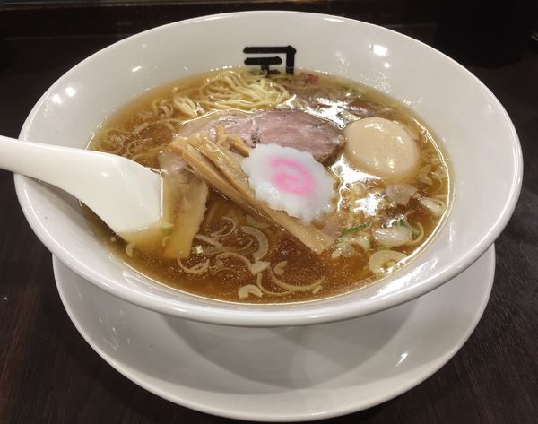 「らー麺＋味玉」@煮干らー麺 カネショウ 四街道の写真