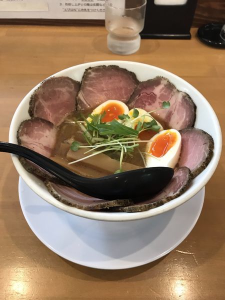 「焼豚新中華そば+味玉」@麺人 ばろむ庵の写真