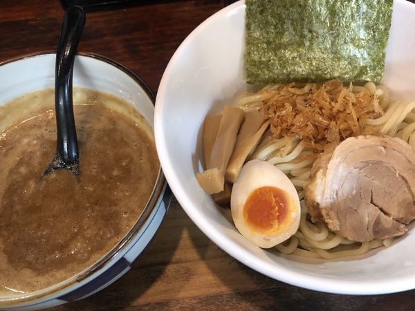 「濃魚つけめん・醤油・大盛（780円）」@オリオン食堂の写真