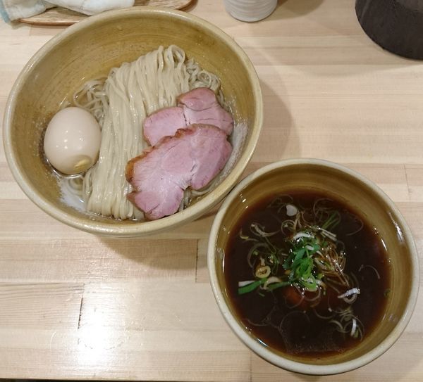 「鰹昆布出汁 特製・醤油つけ麺」@迂直の写真