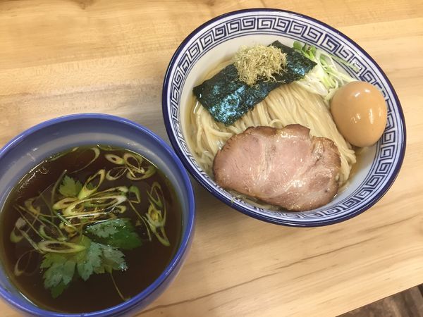 「昆布水つけ麺醤油味玉¥850」@麺処 有彩の写真