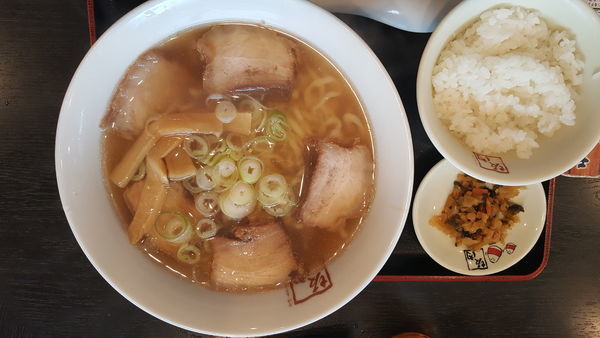 「喜多方ラーメン＋ライス」@喜多方ラーメン 坂内 蘇我店の写真