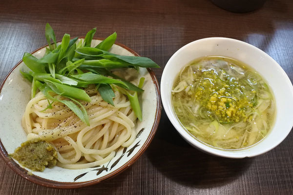 「【冬季限定】柚子塩つけ麺（小）￥９００」@自家製麺 じゃじゃ。の写真