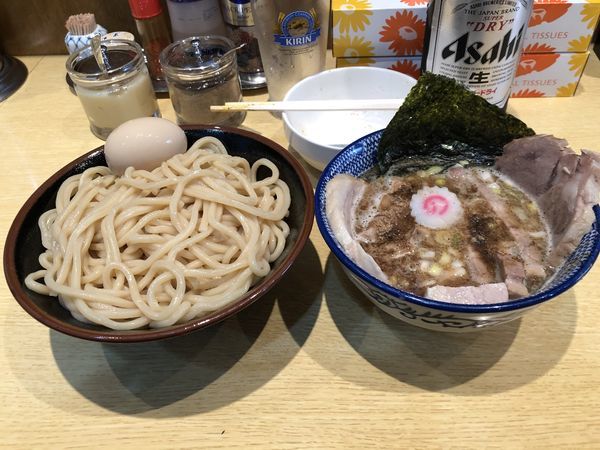 「つけチャーシュー+ビール」@くり山の写真