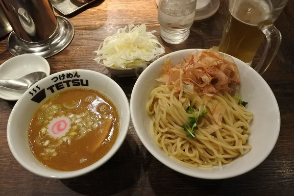 「【限定】梅鰹つけめん￥９１０＋ねぎ￥１５０」@つけめんTETSU 壱の木戸 水戸店の写真