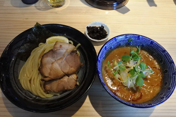 「【限定】担々つけそば￥８５０＋香味辛￥５０」@麺屋 必道の写真