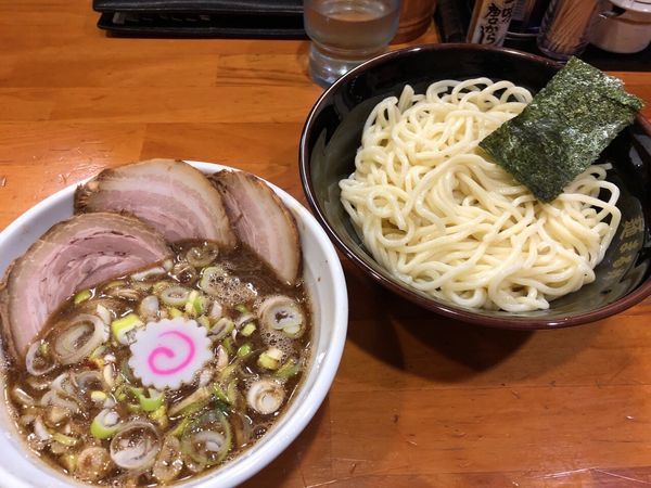 「ちょい肉つけ麺(並240g、バラ肉変更)」@自家製中華そば 麺 まる井の写真