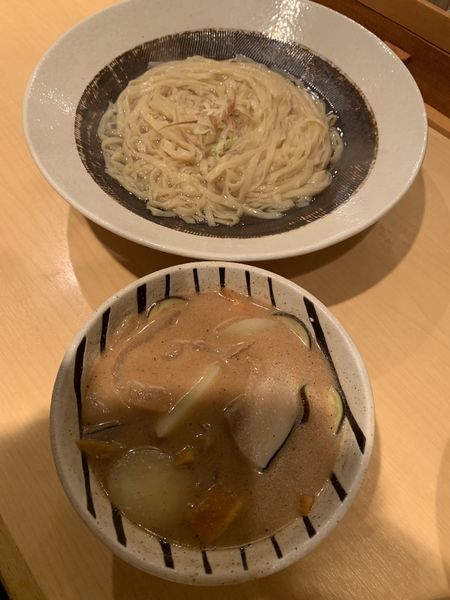 「くじら汁の味噌つけそば」@饗 くろ㐂の写真