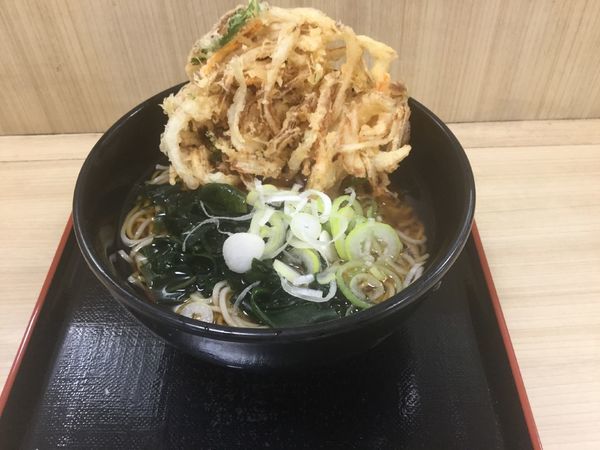 「かき揚げそば(¥410)」@名代 箱根そば 祖師ヶ谷大蔵店の写真