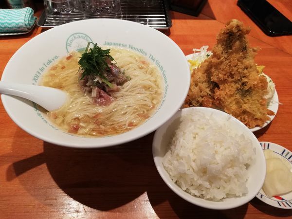 「アジフライ定食」@麺屋 六感堂 Rock'anDoの写真