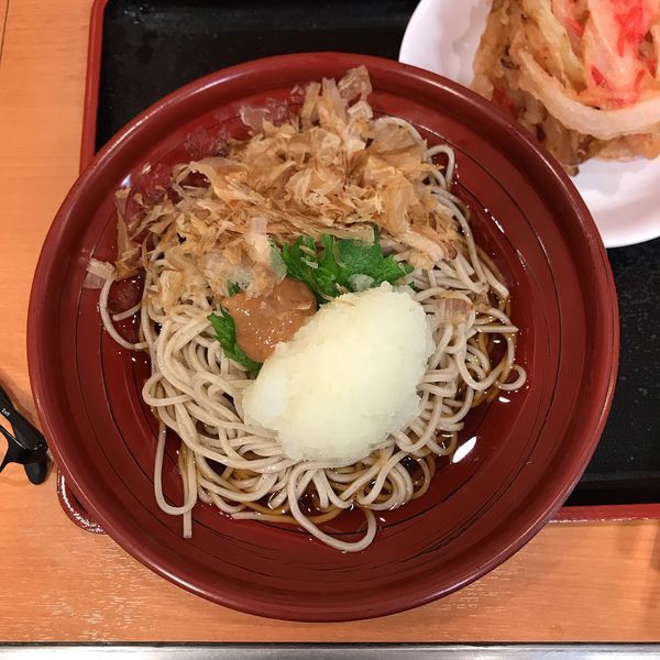 「冷しさっぱり梅おろしそば」@爽亭 登戸店の写真